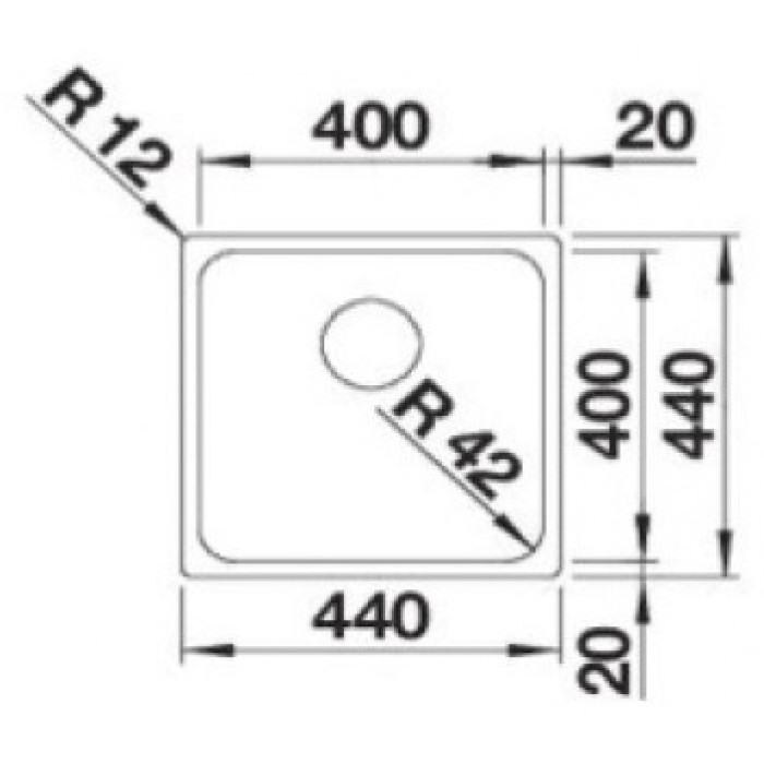 Blanco Solis 400-U 526117 серебристый