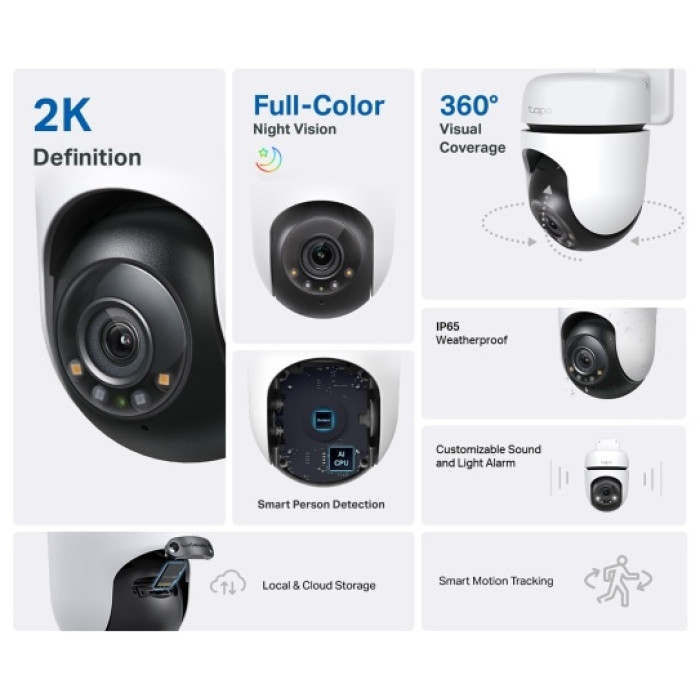 TP-LINK камера видеонаблюдения Tapo C510W, 3 расширение 2304x1296