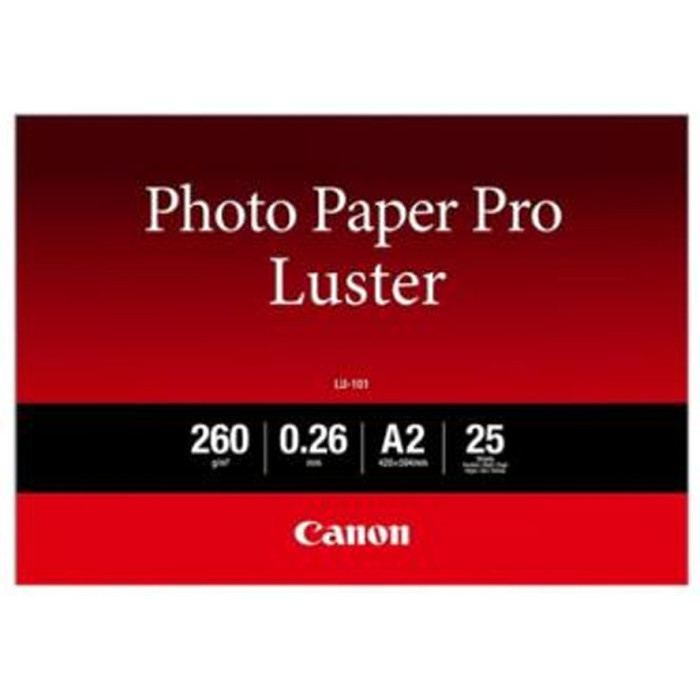 Глянцевая фотобумага Canon LU-101 Pro Luster A2 25 шт.