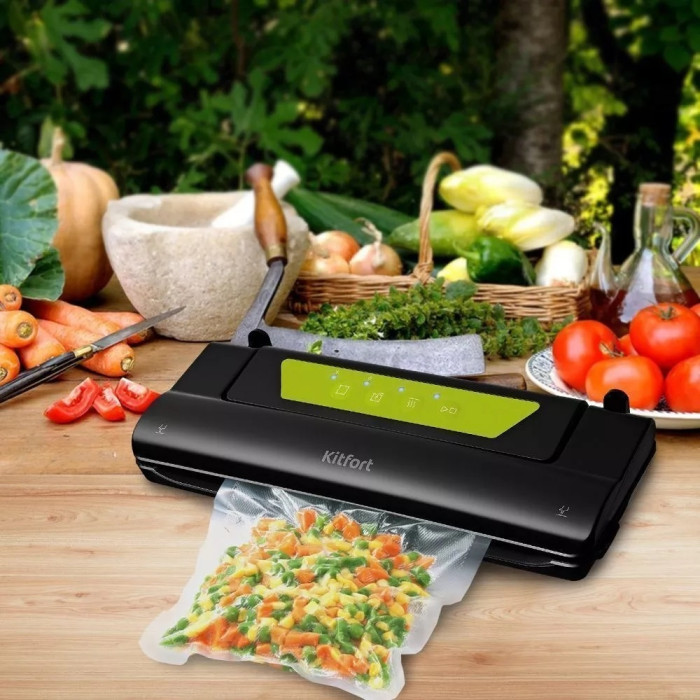 Kitfort KT-1528-2 черный, зеленый