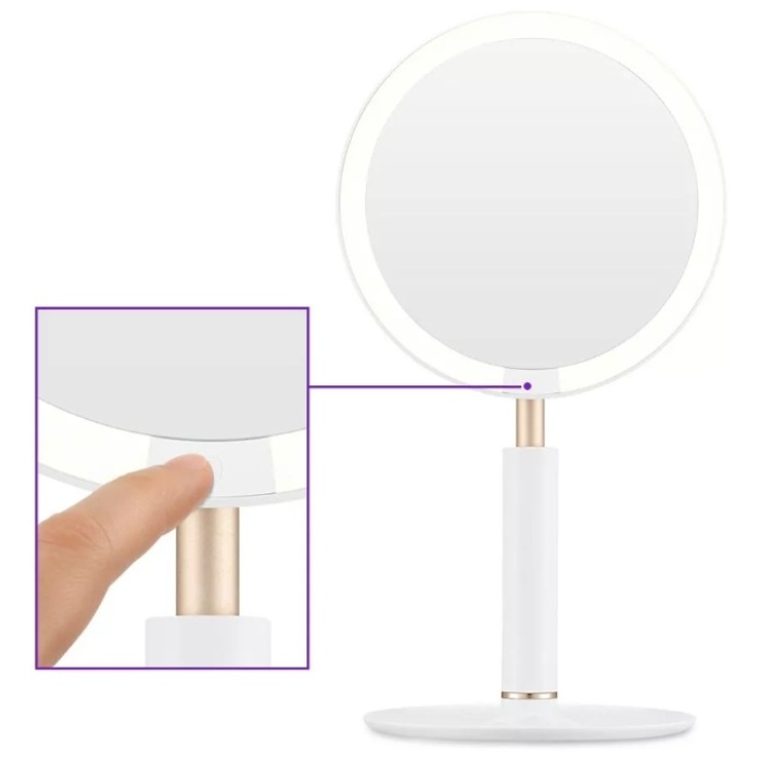 Kitfort зеркало настольное косметическое KT-3137 20.2х17.5 х37.5 см