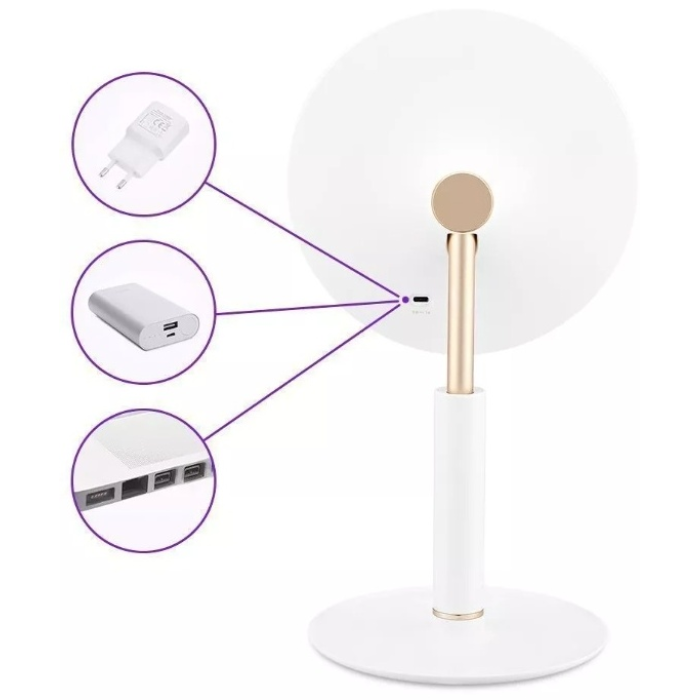 Kitfort зеркало настольное косметическое KT-3137 20.2х17.5 х37.5 см