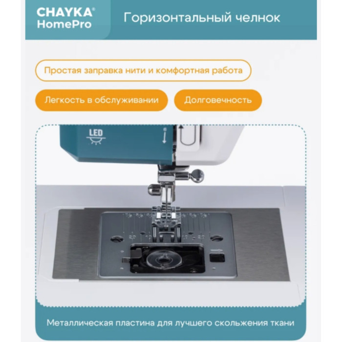 CHAYKA HomePro белый, бирюзовый
