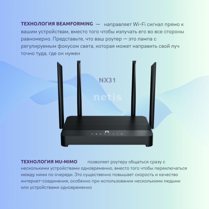 Wi-Fi роутер Netis NX31