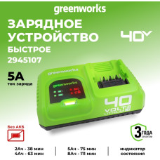 Быстрое зарядное устройство Greenworks 40V 5А