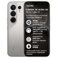 TECNO CAMON 50 Ultra 5G 12 ГБ/256 ГБ серебристый
