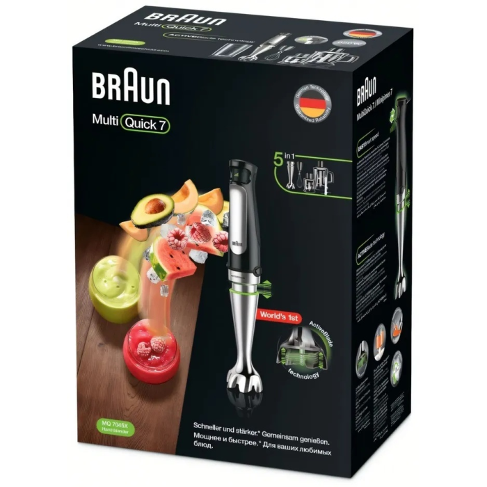 Braun Multiquick 7 MQ7045X черный, серебристый