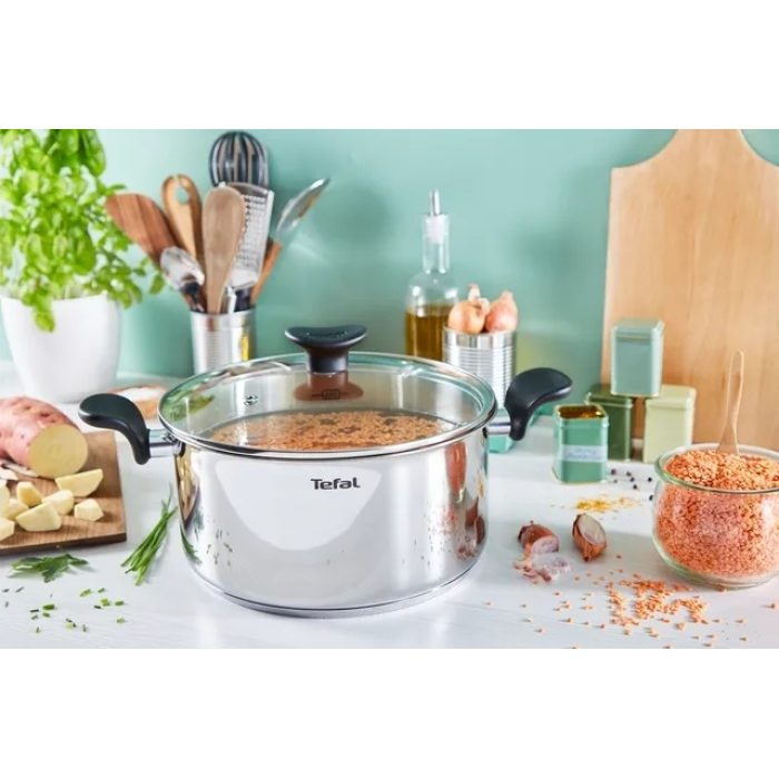 Tefal кастрюля E3084474 нержавеющая сталь 3 л
