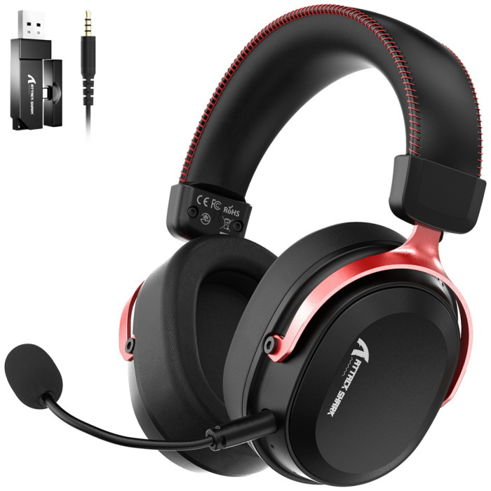 Наушники Attack Shark L30 PRO черно-красный