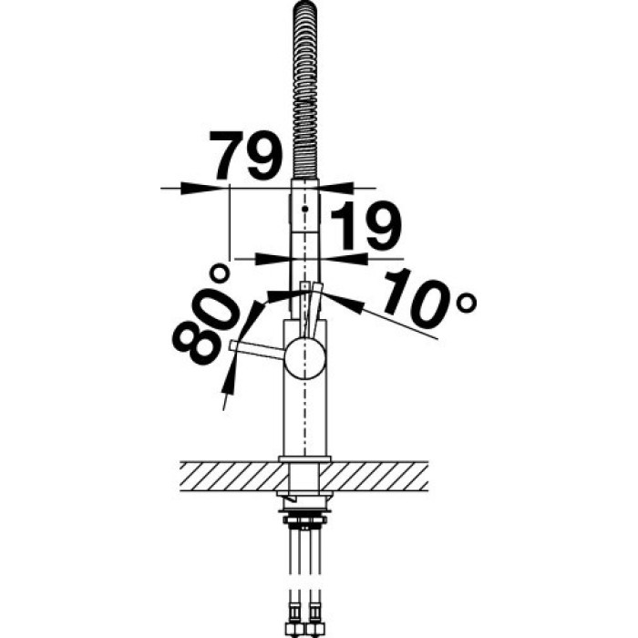 Смеситель с гибким изливом Blanco 521476, латунь, цвет хром