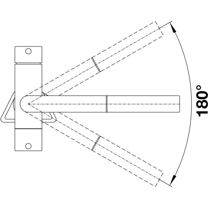 Смеситель для кухни (мойки) Blanco Fontas II 526157 однозахватный