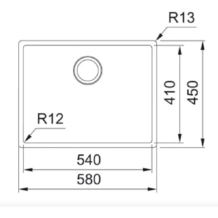 Franke FRANKE BXX 210-54 стоп вент. (127.0677.190) врезная 54х58х20 см, нержавеющая сталь