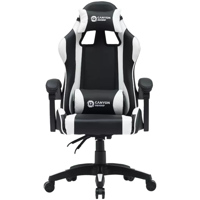 Игровое кресло Canyon CNE-SGCH2W, черный, белый