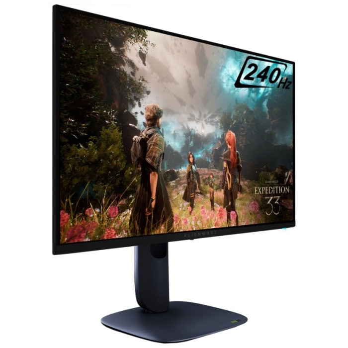 Alienware 27 4K QD-OLED Gaming Monitor - AW2725Q/UHD 3840 x 2160/16:9/178/178/0,03 ms/1000 cd/m/1,500,000:1/2 x HDMI 2.0/DP 1.4/4x USB/USB-C/3Yr w
