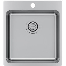 Кухонная мойка KuchenStern HERD 45 AISI 304/R25 нержавеющая сталь 556SS50 45х50х20 см, нержавеющая сталь, тон серый металлик