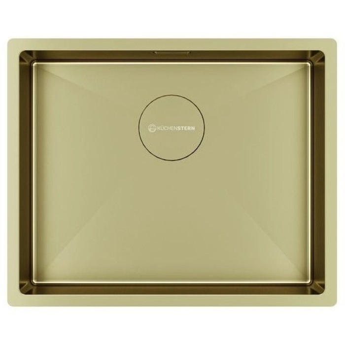 Кухонная мойка KuchenStern KRAFT 50 GL золото 501GL50 49х44х20 см, нержавеющая сталь, тон золотистый