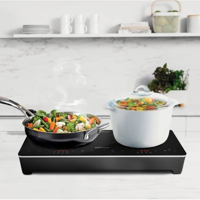 Kitfort КТ-164 черный, серебристый