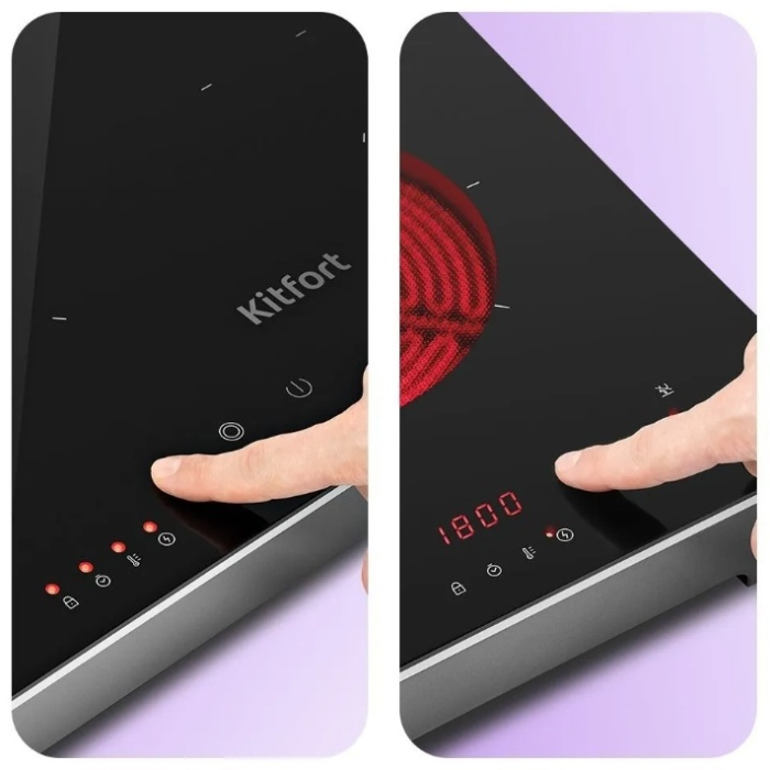 Kitfort КТ-164 черный, серебристый