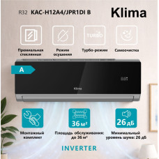 Klima KAC-H12A4/JPR1DI B черный