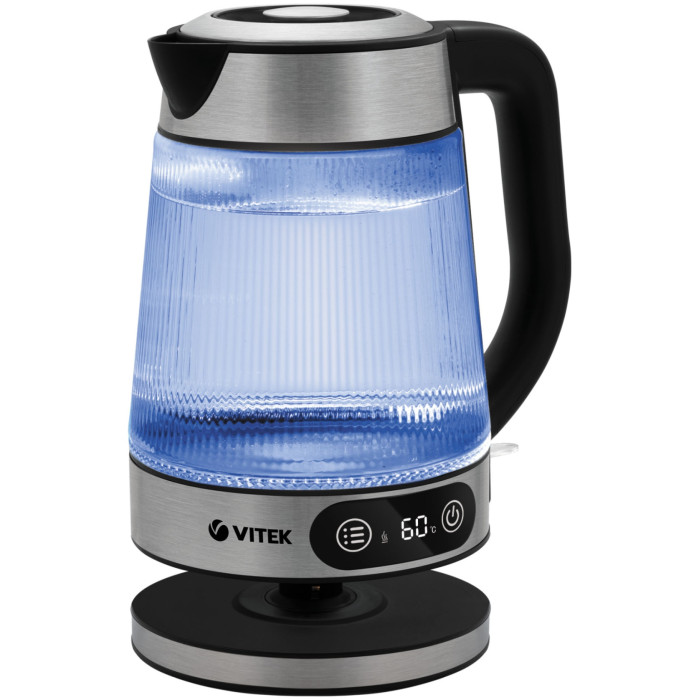 Электрочайник Vitek VT-8825 серебристый, черный