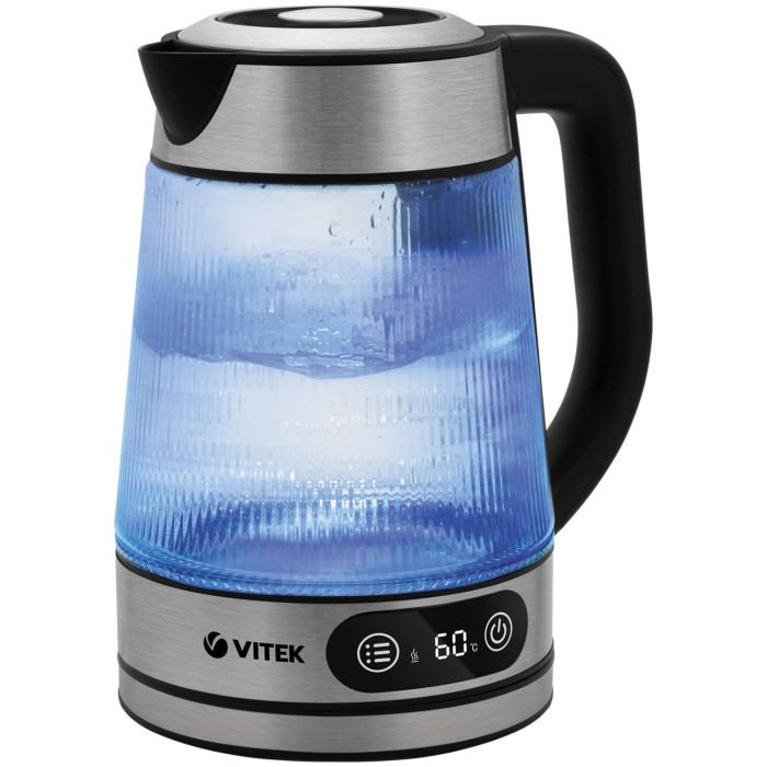 Электрочайник Vitek VT-8825 серебристый, черный