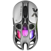 Mouse GravaStar Mercury X Pro 8K, Wireless, BT/2.4GHz/cable, (PAW3950) 32000 dpi, 5 buttons,Silver