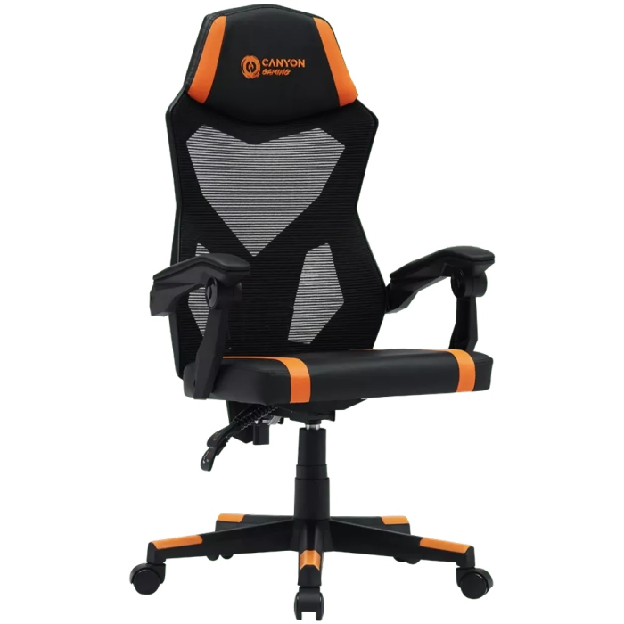 Игровое кресло Canyon CNE-MCH01, черный, оранжевый