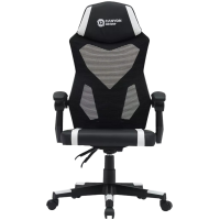 Игровое кресло Canyon CNE-MCH01W, черный, белый