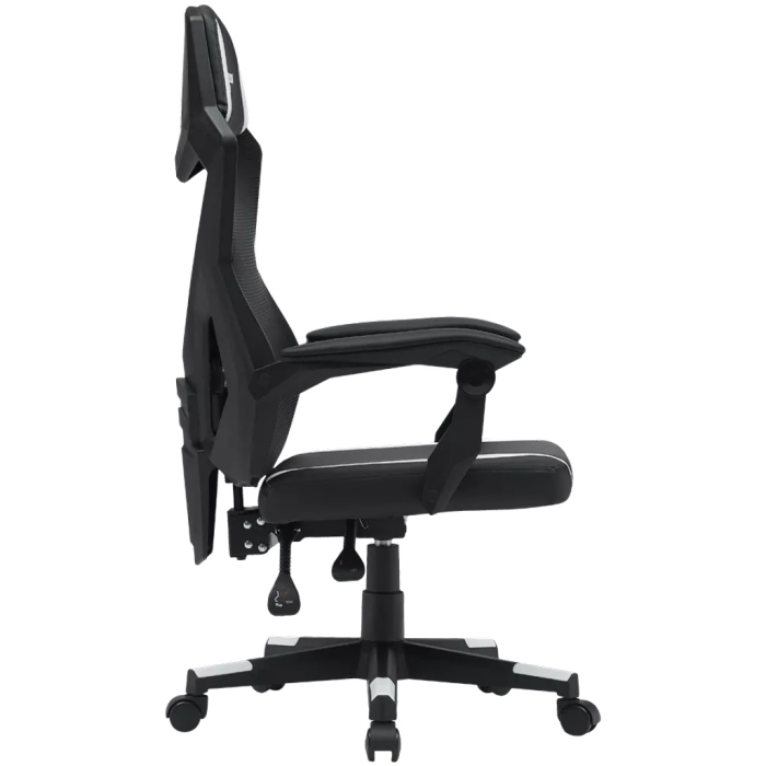Игровое кресло Canyon CNE-MCH01W, черный, белый