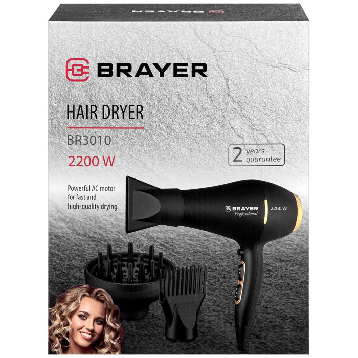 BRAYER BR3010 фен 2200 Вт