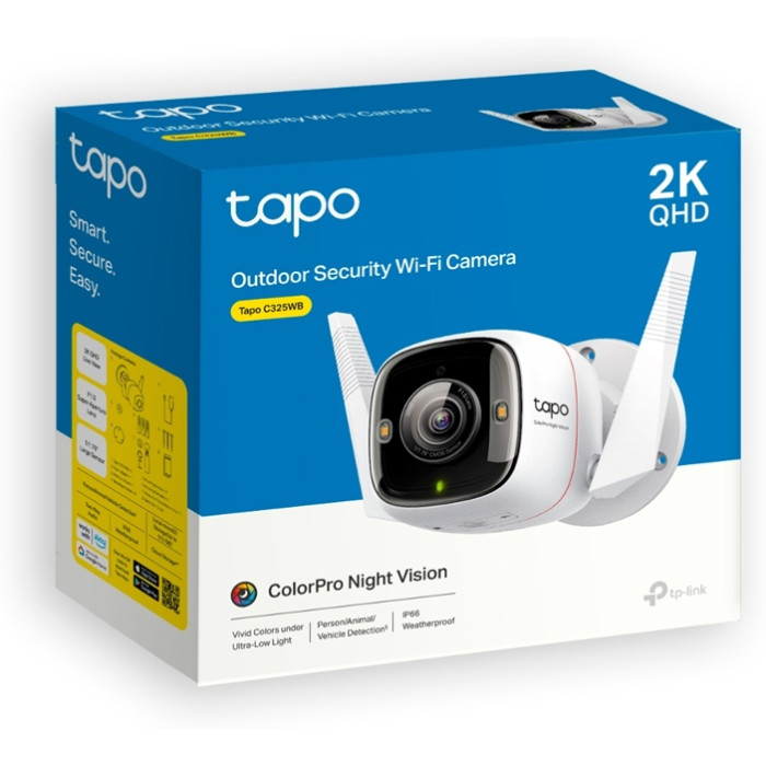 TP-LINK камера видеонаблюдения Tapo C325WB, 4 расширение 2688x1512