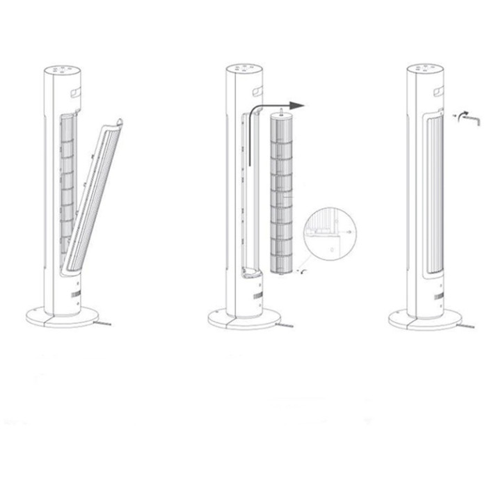 Mijia Smart DC Inverter Tower Fan 2 белый