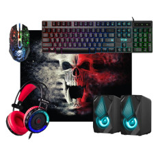 Комплект игровой Defender Tor MHP-127 RU, мышь+клавиатура+ковер+гарнитура+акустика<br>Тип товара - игровой
Тип подключения - проводной
Интерфейс подключения - USB
Цвет - чёрный
Системные требования для ПК - Windows 2000/XP/Vista/7/8/10 и выше, Mac OS X10
