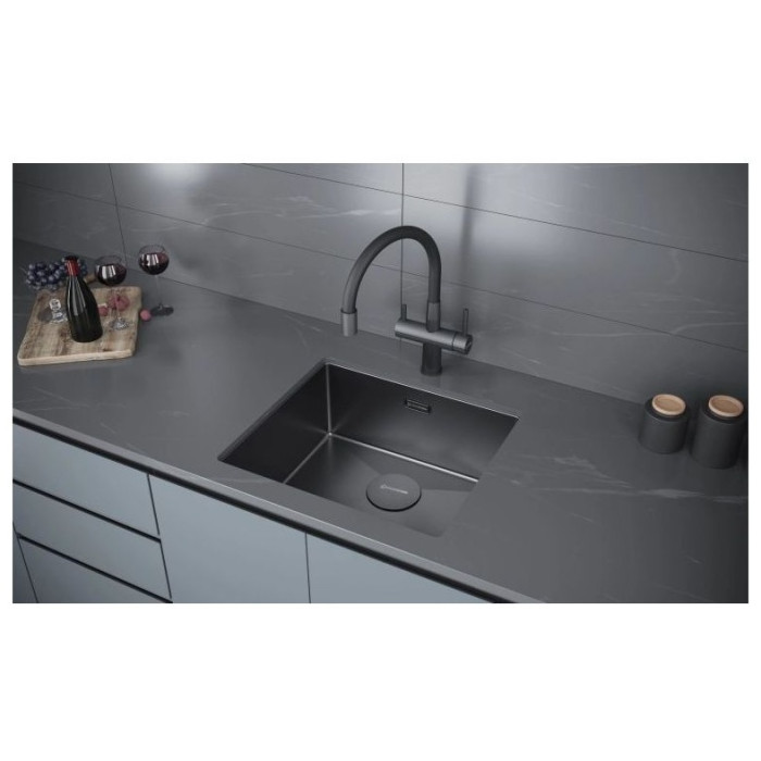 KuchenStern KRAFT 50 AISI 304/R10 интегрированная 49х44х20 см, нержавеющая сталь, тон серебристый металлик