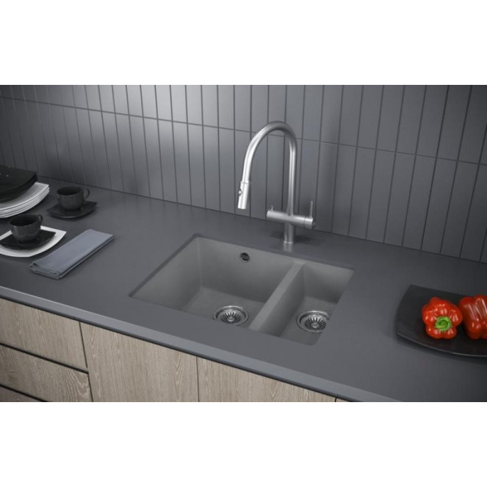 KuchenStern UNDER 60-2 Ku-Granit антрацит 102AN10 (KS-800109) подстольная 55.5х46х19 см, искусственный гранит, тон антрацит