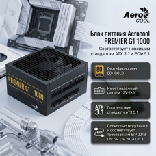 AeroCool PREMIER G1 1000 ACPG-PRK0FEC.71 1000 Вт