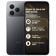 Мобильный телефон TECNO SPARK 50 (KN4n) 256+8 GB Inky Black