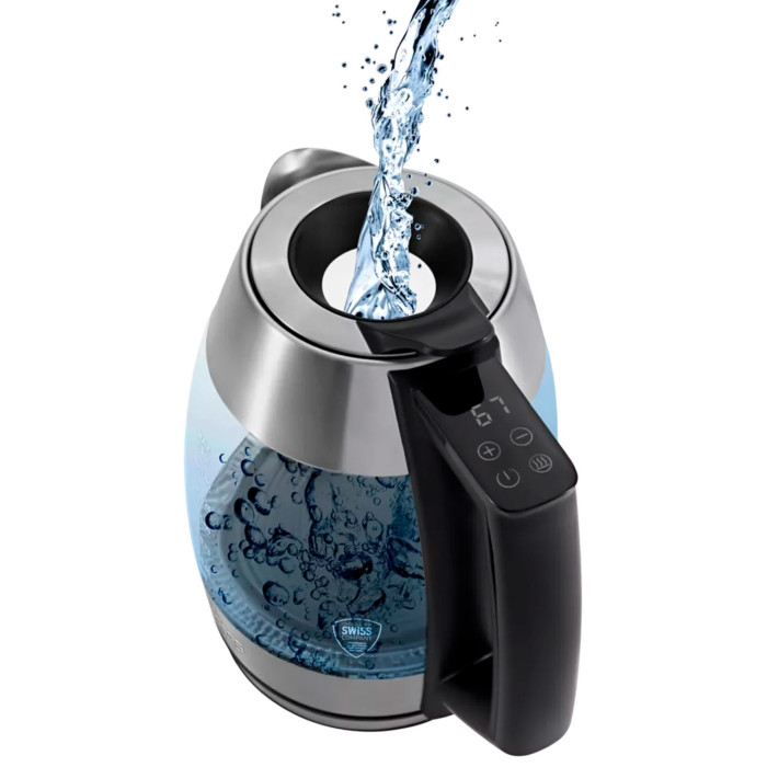 Электрочайник Polaris PWK-1841CGLD WIFI IQ Home серебристый, прозрачный