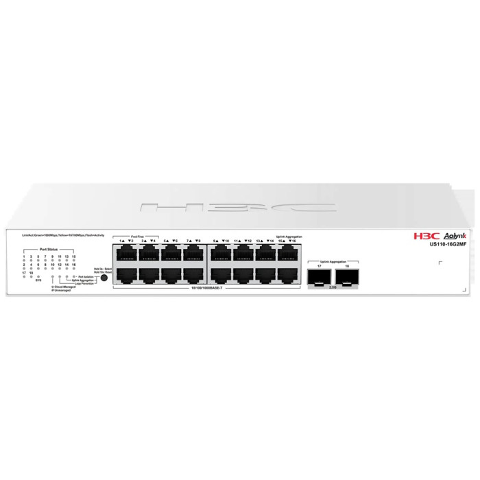 Коммутатор H3C Aolynk US110-16G2MF