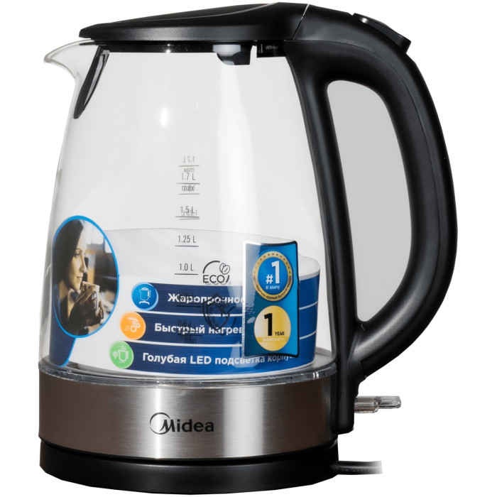 Электрочайник Midea MK-8016 черный