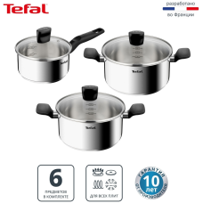 Набор кастрюль Tefal Confidence G764S674 6 в 1