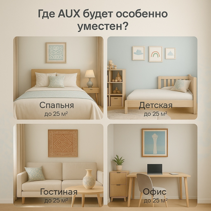 AUX ASW-H09A4/QGR1DI белый + монтажный комплект