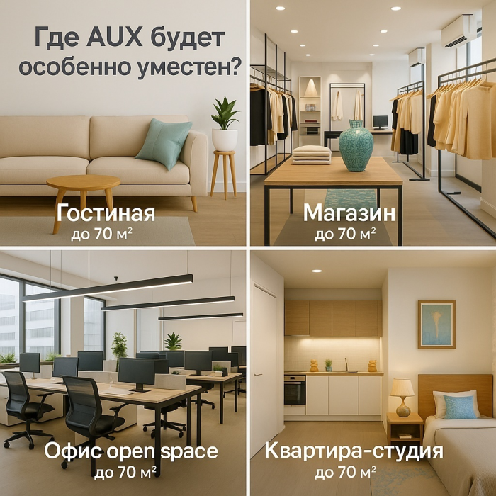 AUX ASW-H24A4/QGR1DI белый + монтажный комплект