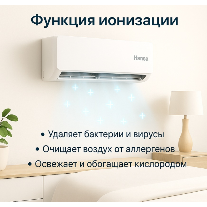 Hansa ACI-12W55 белый + монтажный комплект