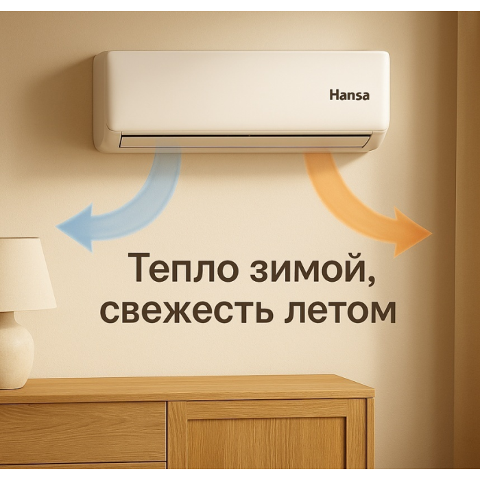 Hansa ACI-12W55 белый + монтажный комплект