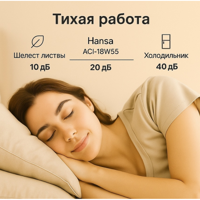 Hansa ACI-18W55 белый + монтажный комплект