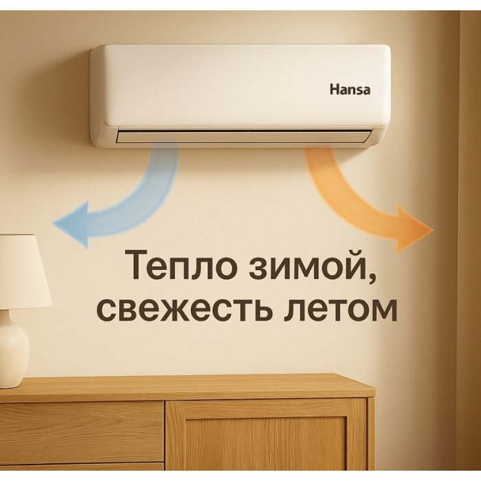 Hansa ACI-18W55 белый + монтажный комплект