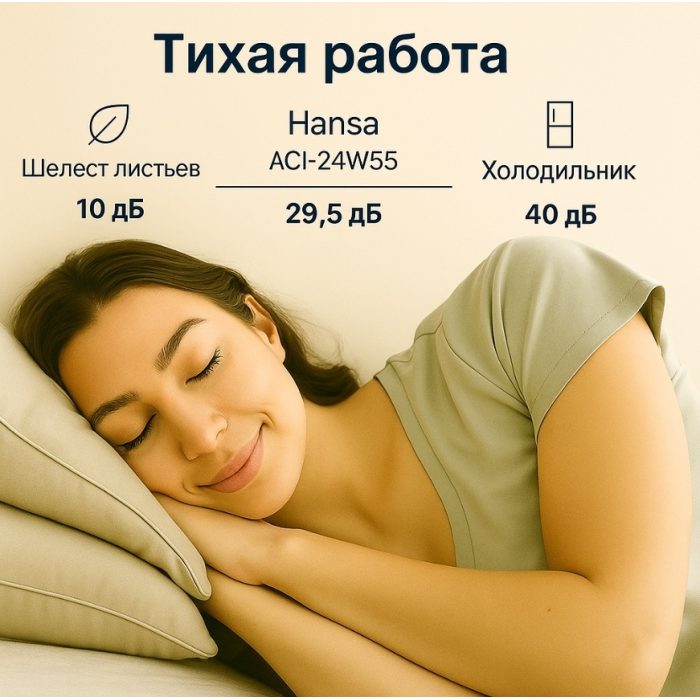 Hansa ACI-24W55 белый + монтажный комплект