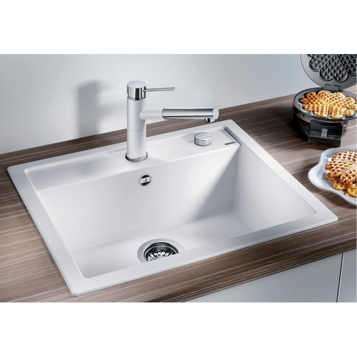 Blanco Dalago 6 527063 мягкий белый накладная 61.5х51 смх19 см, искусственный камень