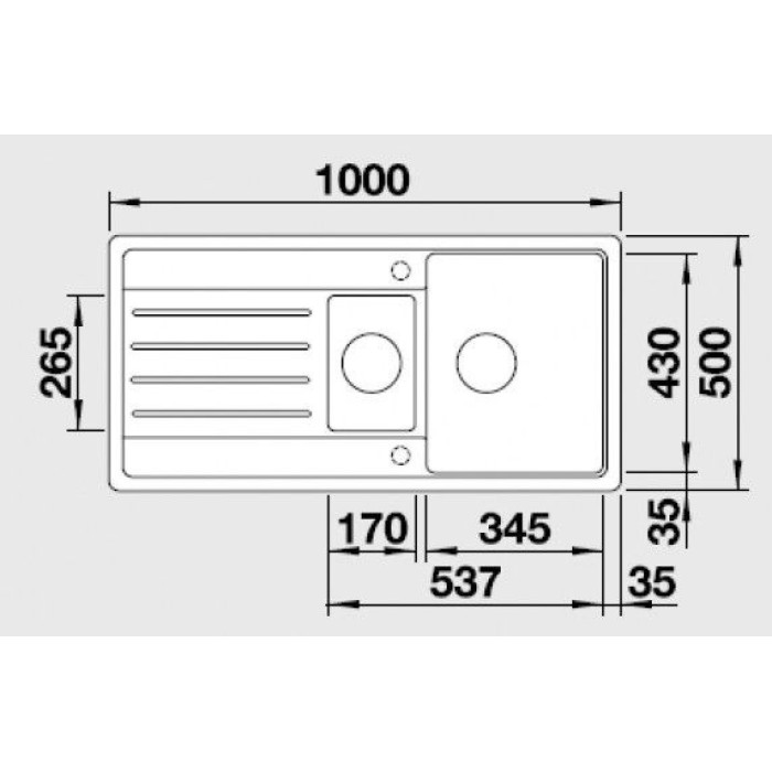 Blanco Legra 6S 526086 черный
